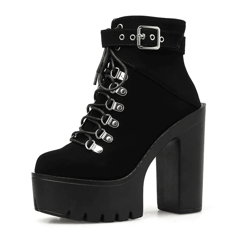 Gothic Elegance High Heels - Image 2
