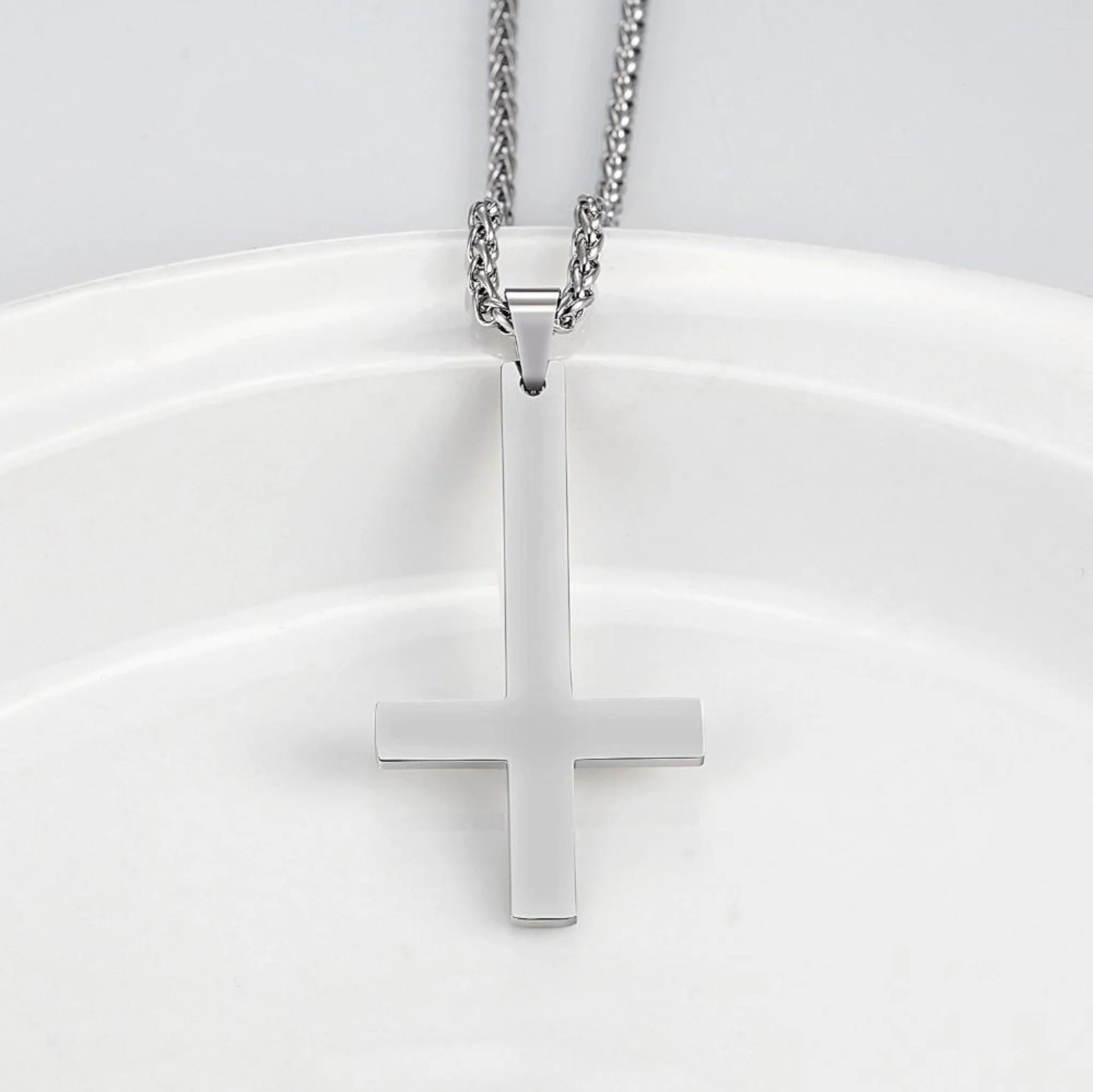 Inverted Cross Necklace - Image 8