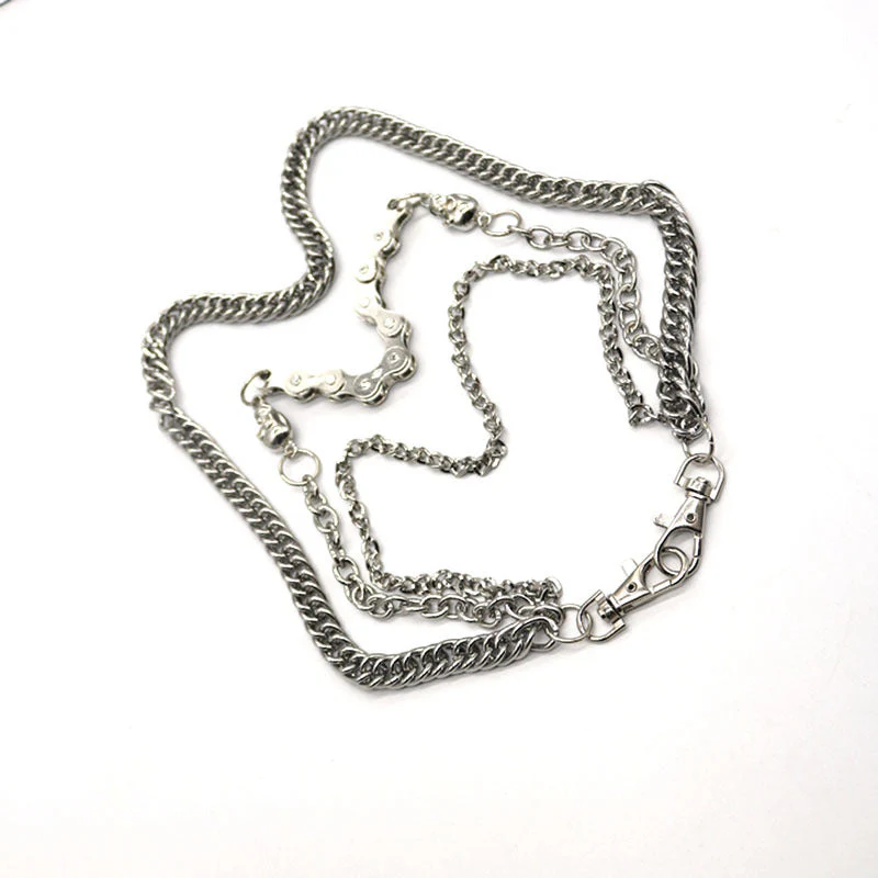 Silver Skull Belt Chain - Image 4