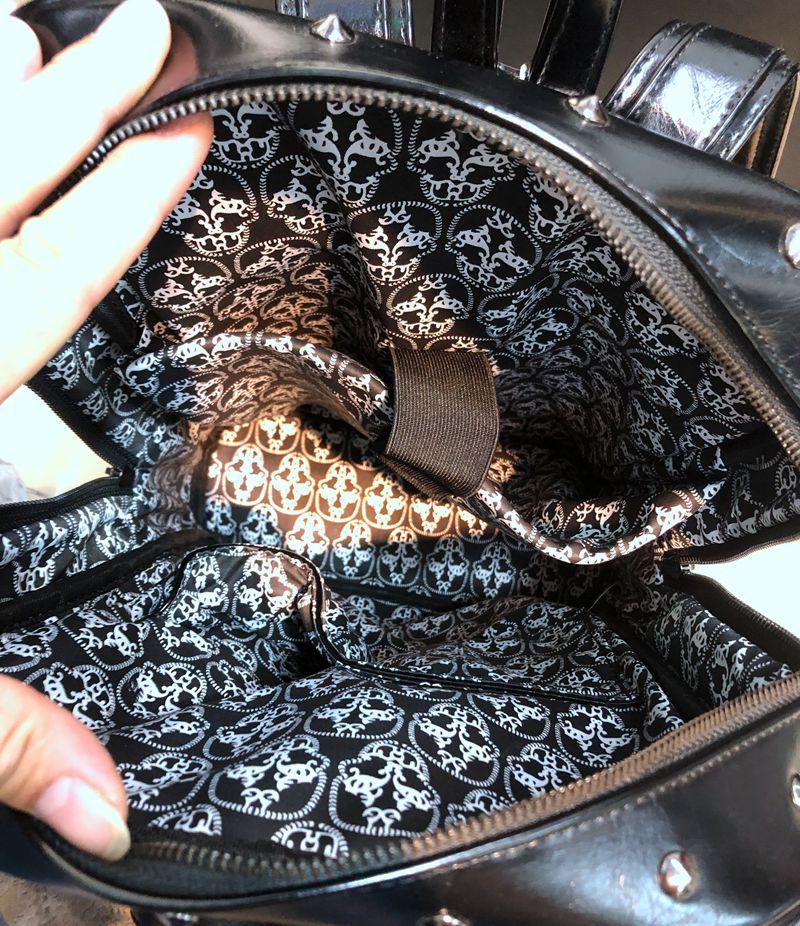 Unisex Skull Leather Backpack - Image 6