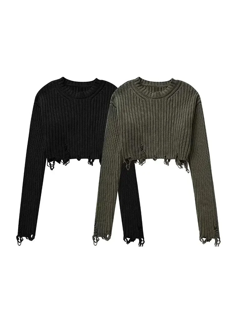 Women's Cropped Pullover - Image 2