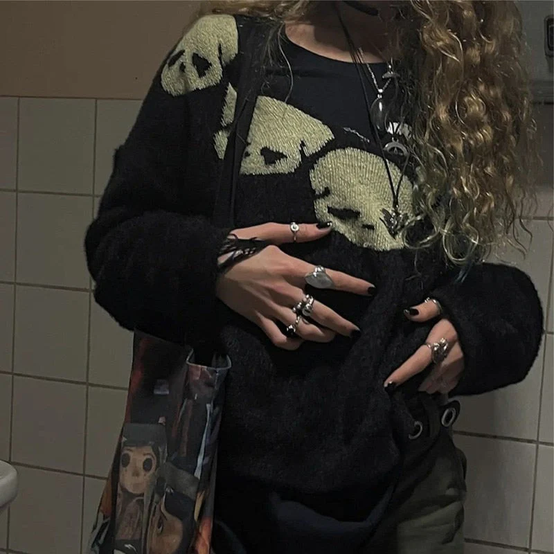 Women's Skull Sweater - Image 2