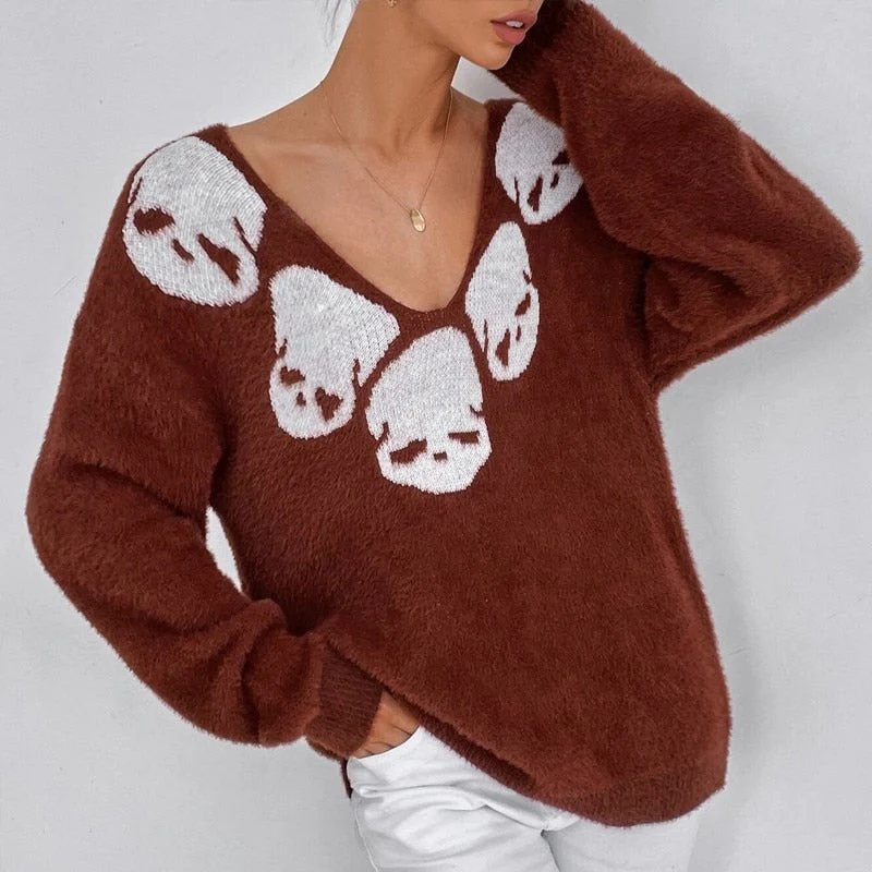 Women's Skull Sweater - Image 3